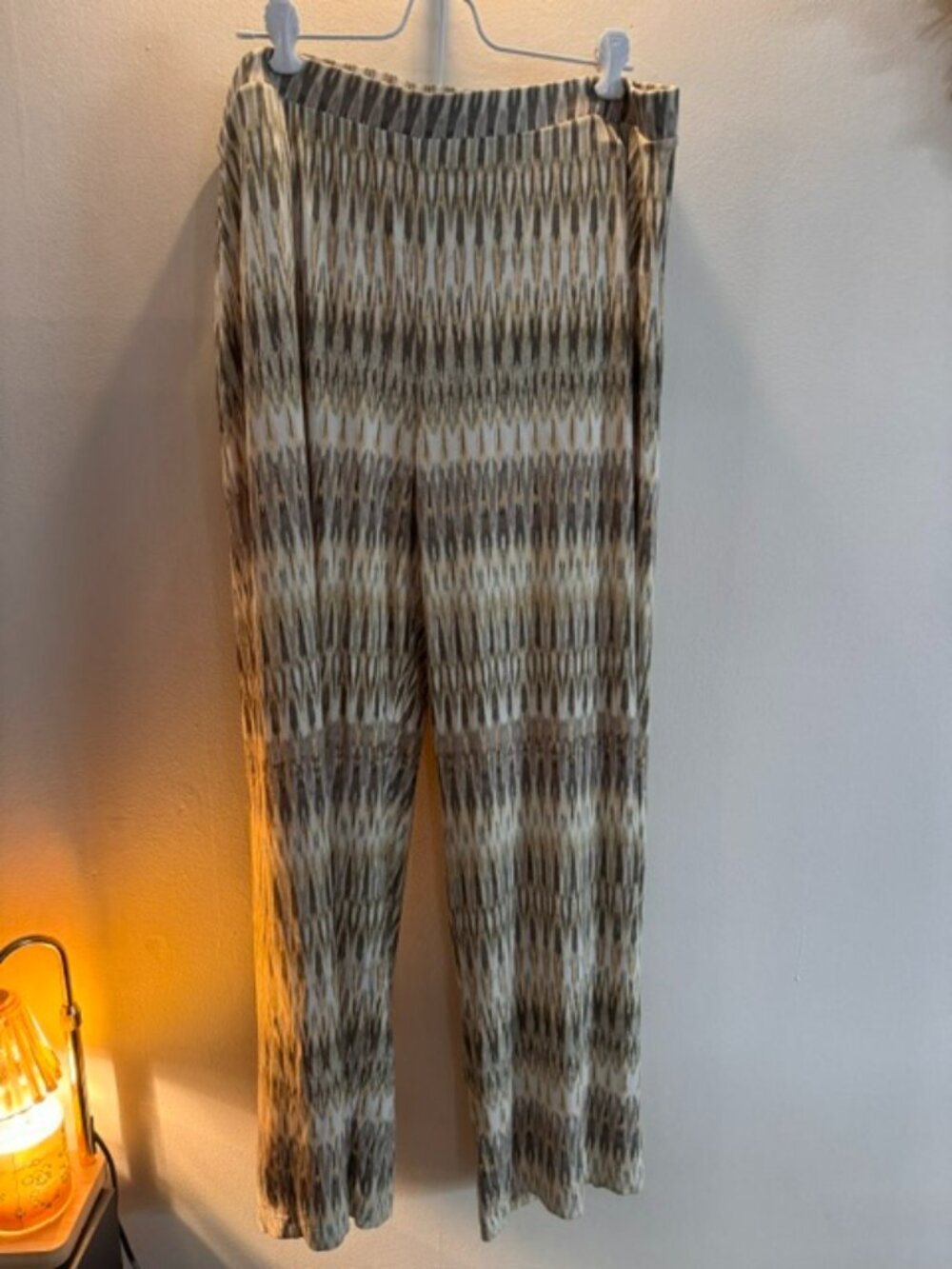 Chico's Travelers Collection - Green pattern Pants (matching top in closet)